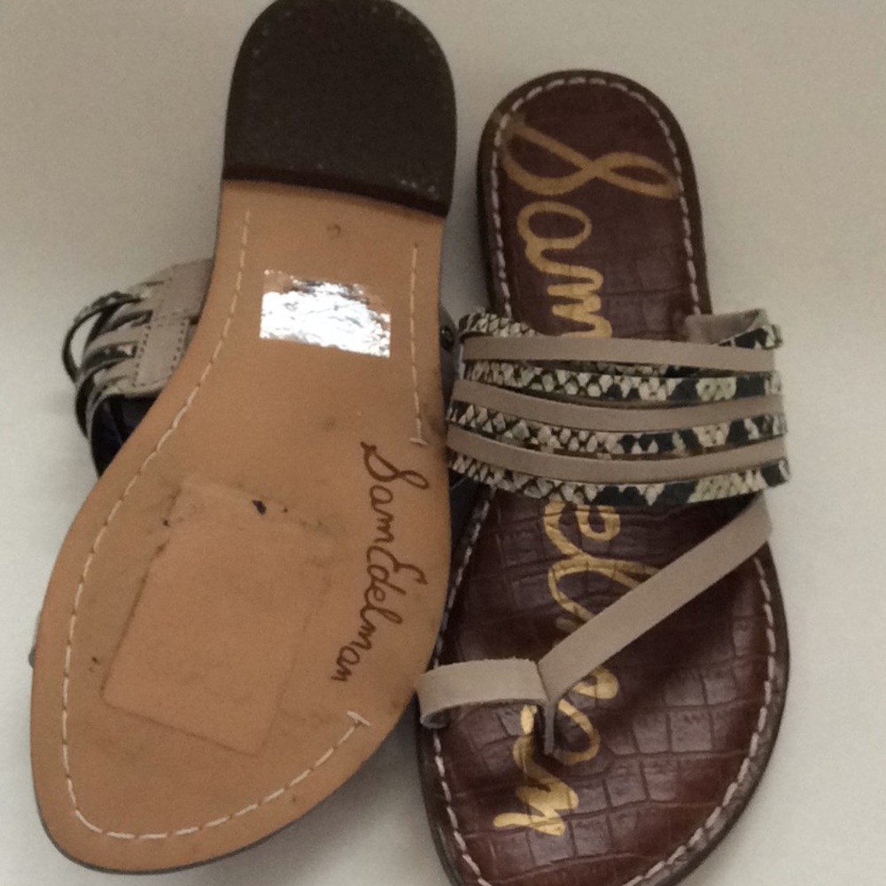 NEW Sam Edelman python sandals - Picture 7 of 8